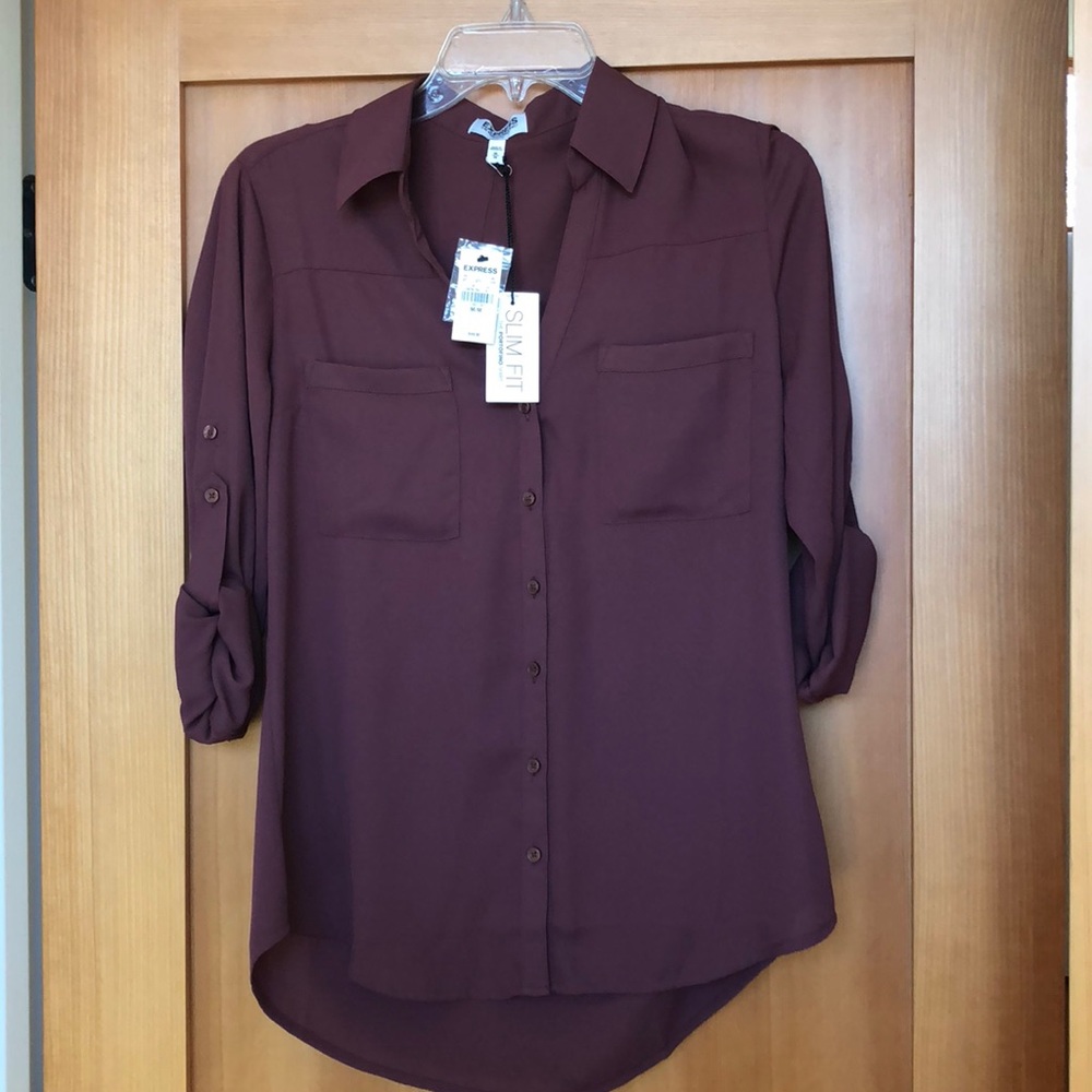 NWT Express Portofino Shirt Medium Slim Fit